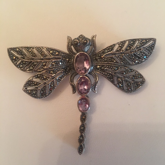 Host Pick! Sterling Silver Dragonfly Brooch - Picture 1 of 3